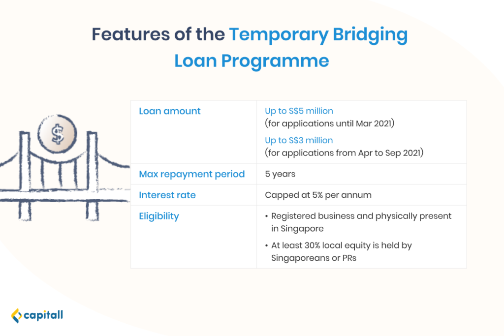 Infographic on the Temporary Bridging Loan Programme